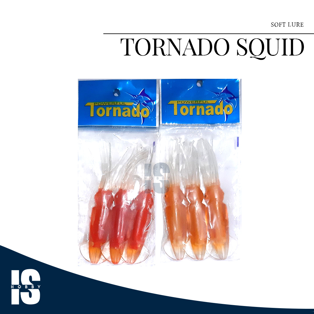 Lure Soft Bait Tornado Squid 10034 / Umpan Cumi Karet