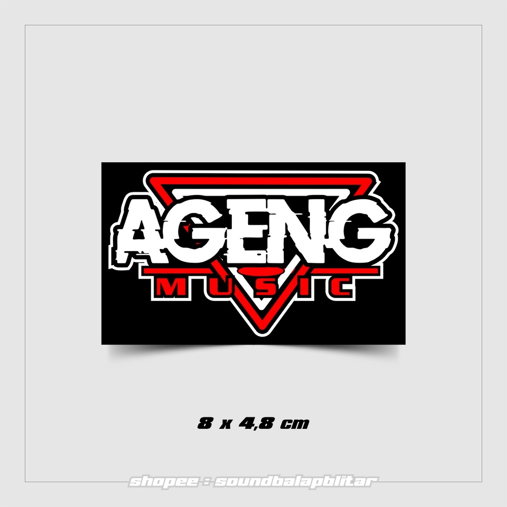 

NW Stiker Ageng MUsic Vynil Anti Air Bijian