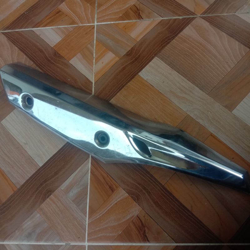 tutup knalpot Honda Supra x 125 fi injeksi cover Muffler silincer chrome