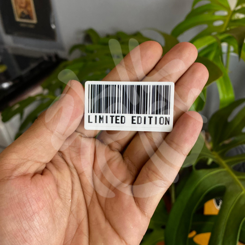 

stiker barcode limited edition / sticker / aesthetic sticker / sticker tumblr / aesthetic sticker / stiker hp / stiker laptop / stiker helm / stiker satuan / stiker tahan air / sticker pack