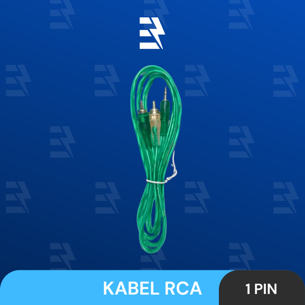 KABEL RCA 2 IN 1 PIN TRANSPARAN PANJANG 1,5 M