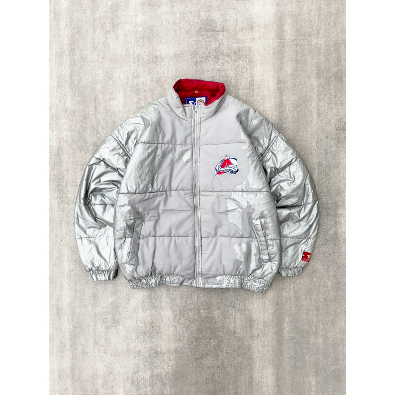 Vintage NHL Colorado Avalanche By Starter Puffer Jacket