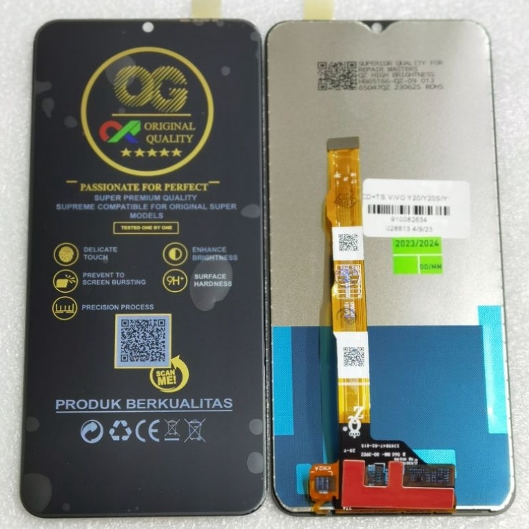 DPM925  77 LCD TOUCHSCREEN VIVO Y2  VIVO Y12S  VIVO Y2I  VIVO Y2S COMPLETE FULLSET