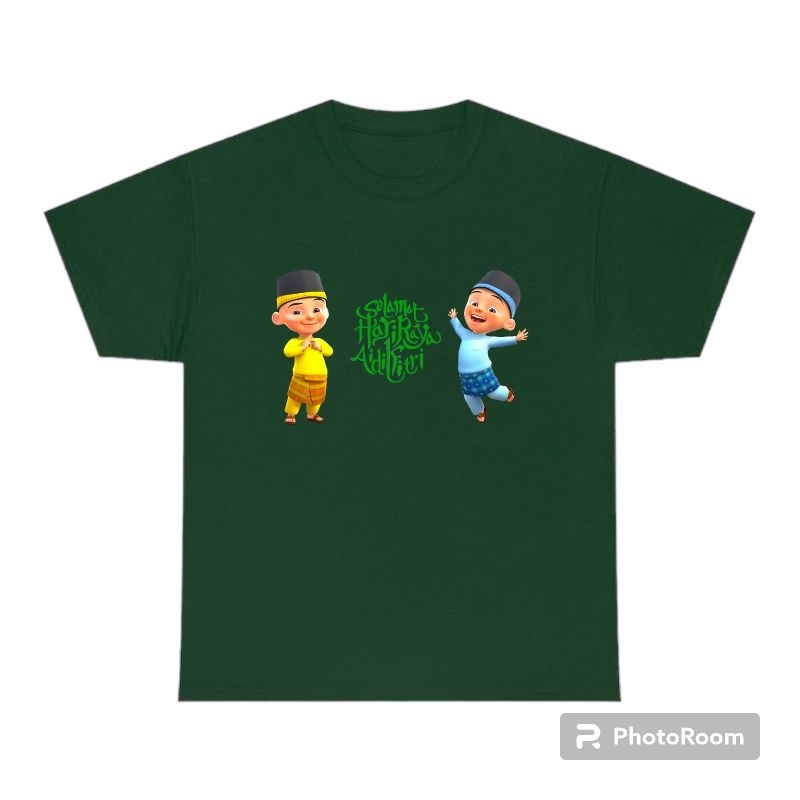 kaos anak Upin Ipin cowok cewek usia 2-10 tahun baju anak lebaran