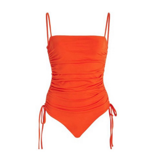 Baju renang wanita swimsuit TYGRA swimwear import wanita orange navy korea