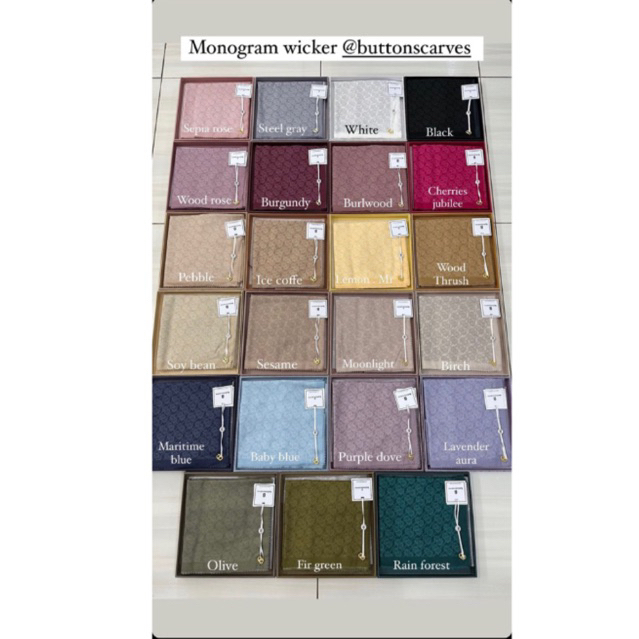 wicker series - buttonscarves