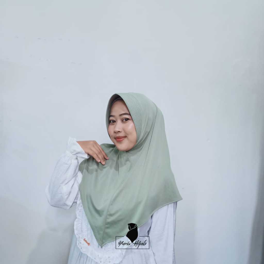 hijab bergo HAMIDAH /kerudung bergo jersey/kerudung instan/kerudung sport/hijab bergo instan
