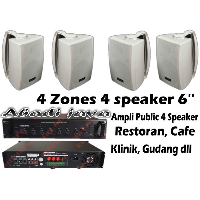 paket sound public 4 speaker 6 inch ashley b65 original