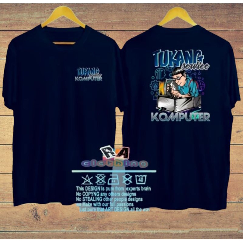KAOS TUKANG SERVIS KOMPUTER/SHIRT TUKANG SERVIS KOMPUTER / RS07CLOTH