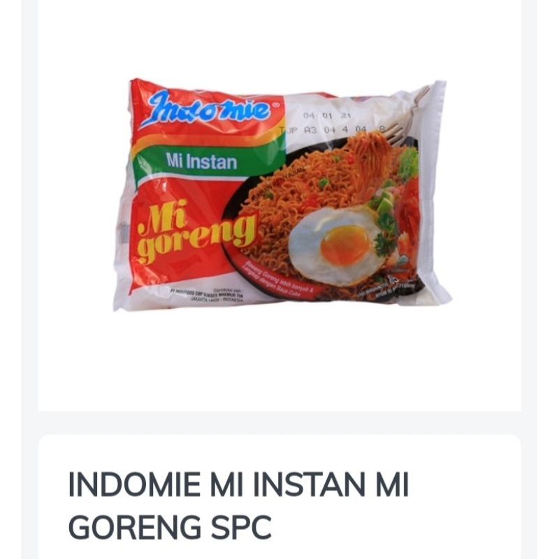 

INDOMIE GORENG per 10 bungkus