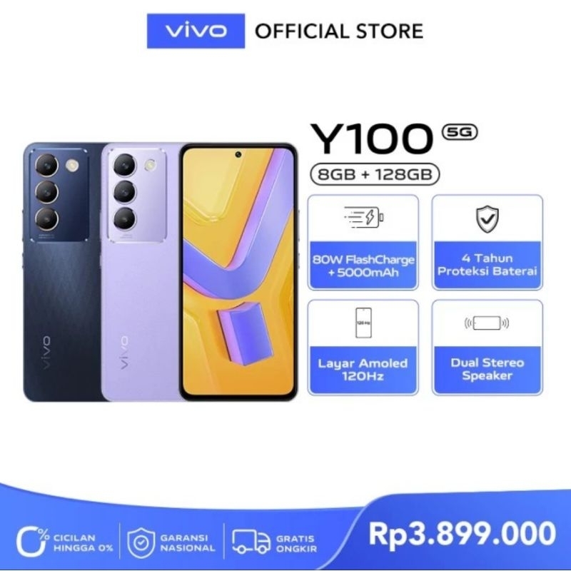 vivo y100  5G, ram 8/128