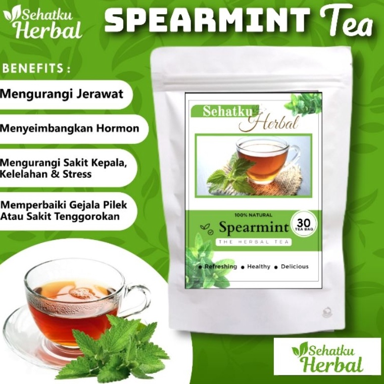 

UPU154 ORIGINAL Spearmint tea Teh daun mint isi 2 teh celup 3 teh celup