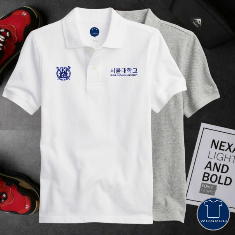 KAOS TSHIRT POLO SNU SEOUL NATIONAL UNIVERSITY -PREMIUM QUALITY