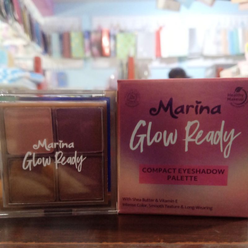Marina glow ready compact eyeshadow pallete