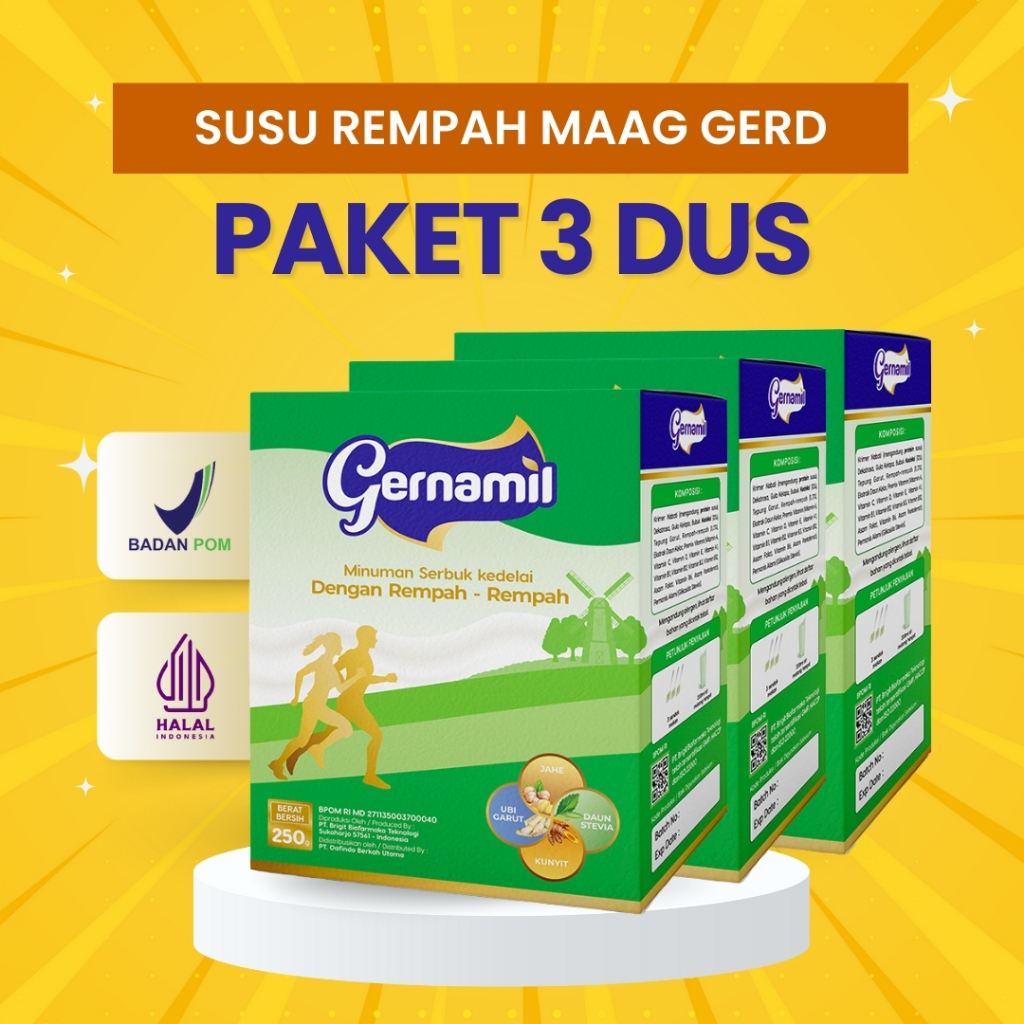 

PAKET 3 DUS SUSU GERNAMIL - Paket Minuman Susu Asam Lambung Dari Rempah Alami