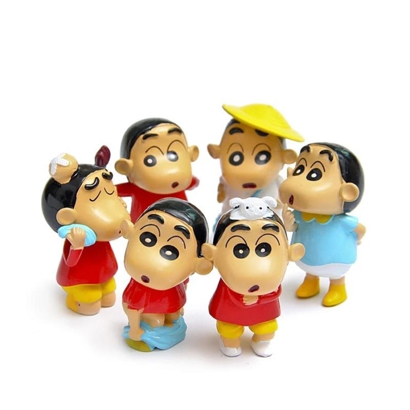 action figure crayon sinchan miniatur Hiasan topper cake