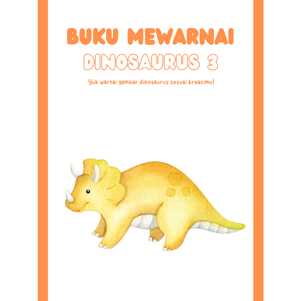 

no 8. - Lembar mewarnai Dinosaurus 3 paket 10 halaman