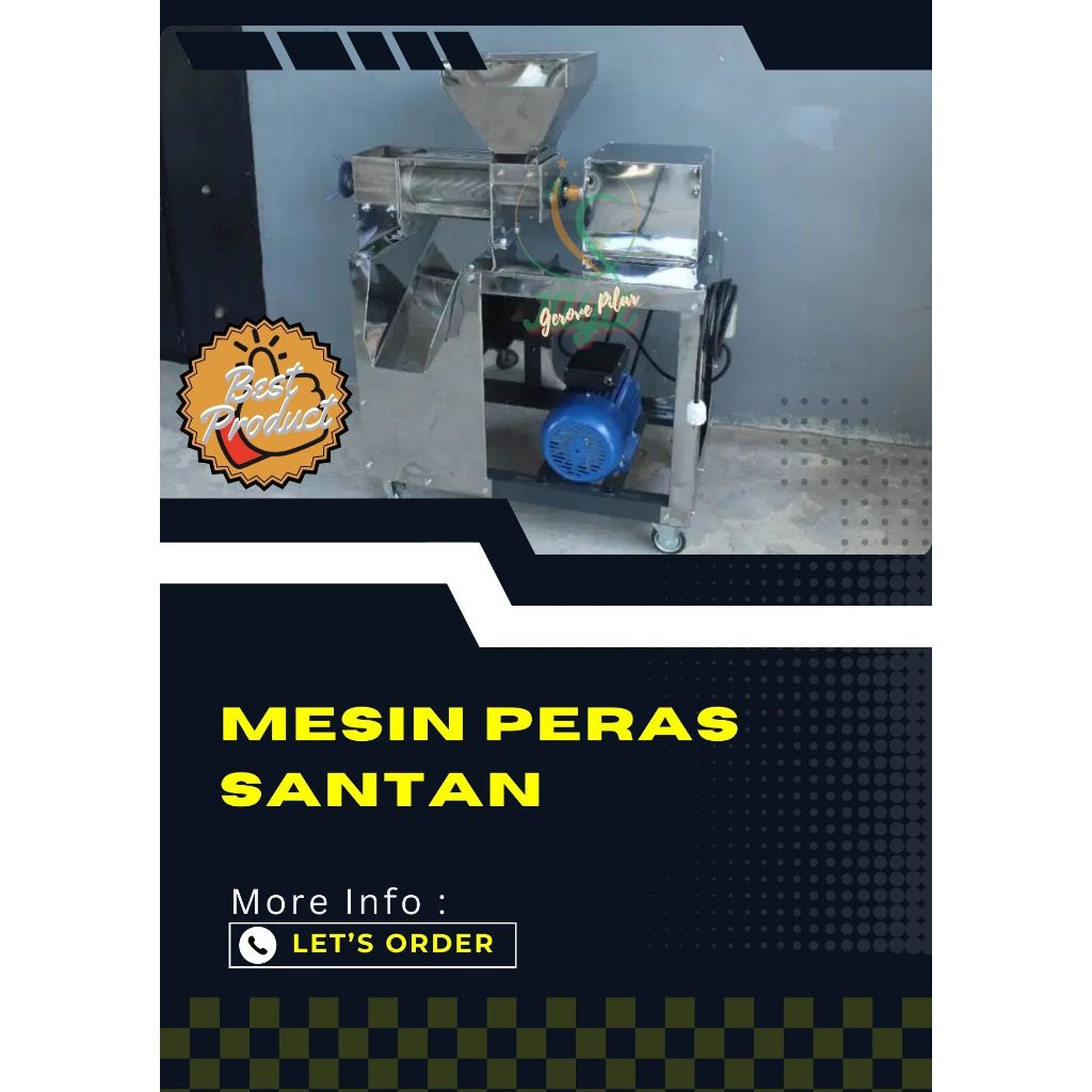 Mesin Peras Santan - Pemeras Santan - Peras Kelapa