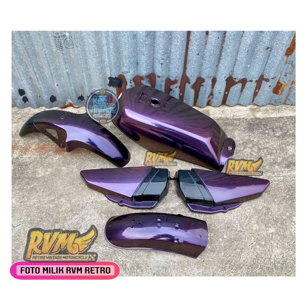 cover body bodi set RX king warna ungu paket body set RX King bunglon ungu (REQUEST WARNA)