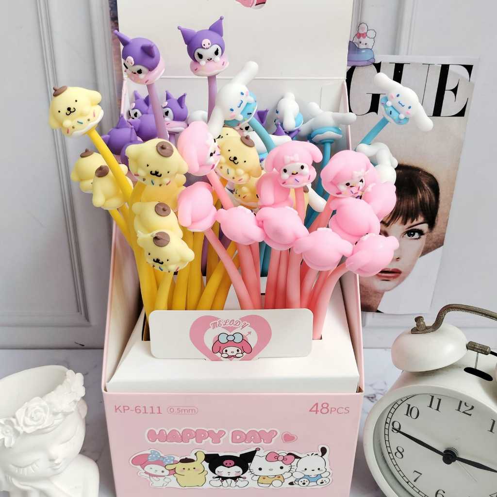 

Pulpen Sanrio Goyang / Bolpen SANRIO Lentur UNIK LUCU tinta gel hitam / Pen SANRIO Goyang-Goyang CUTE IMUT Alat Tulis Sekolah Anak Kekinian Stationary Fancy bisa Grosir dan COD Harga TERMURAH