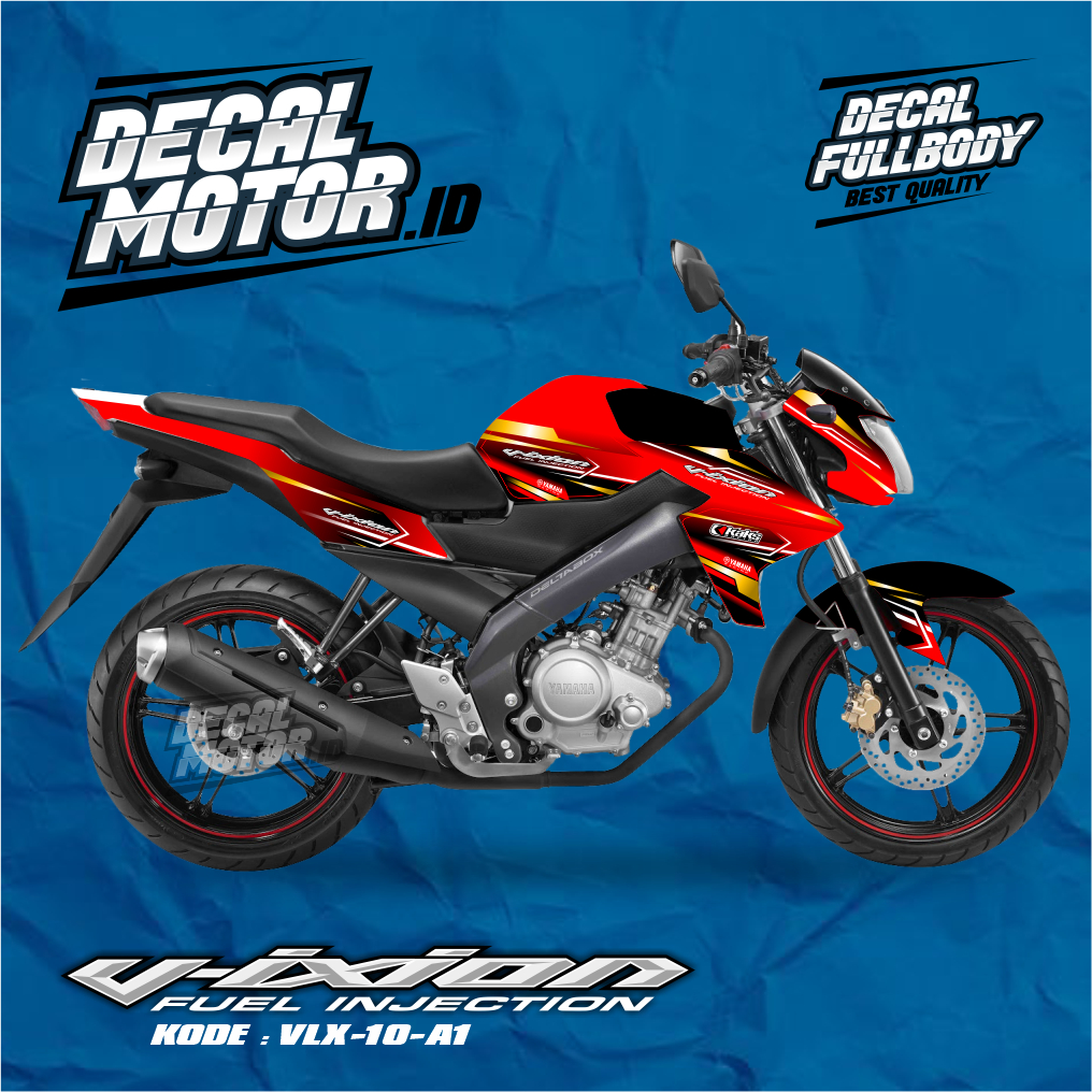 DECAL VIXION LIGHTNING VARIASI / STIKER FULLBODY VIXION INJECTION TAHUN 2012-2015 MOTIF MATRIX / VLX