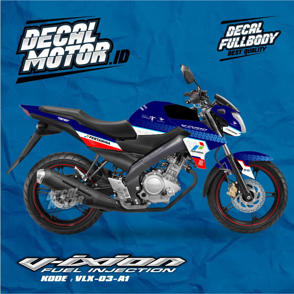Decal Striping Vixion New Deltabox Tahun 2012-2015 / Stiker Vixion Fullbody Injection / VLX03