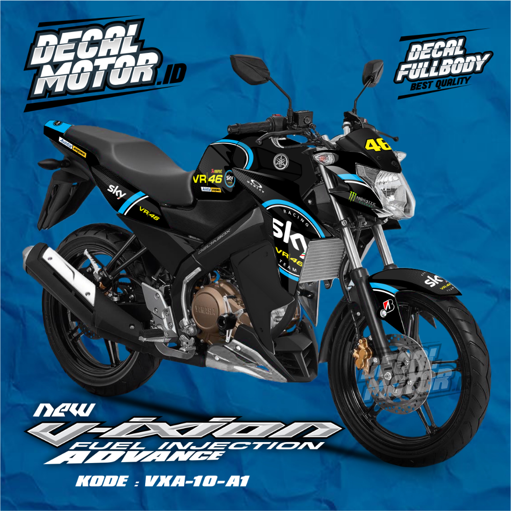 Decal Stiker Motor Vixion Advance New / Striping Vixion Advance Custom / Bisa COD / VXA