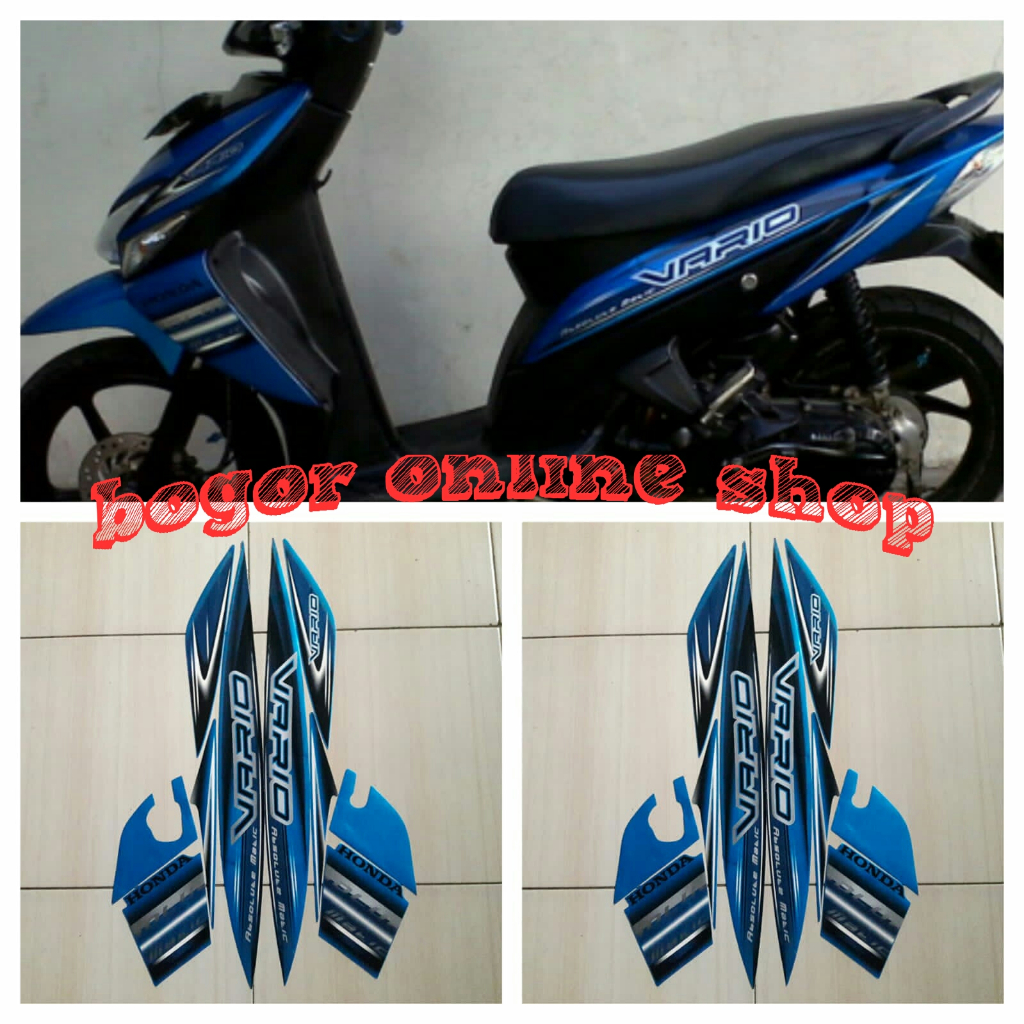 sticker motor vario cw 110 2008 biru