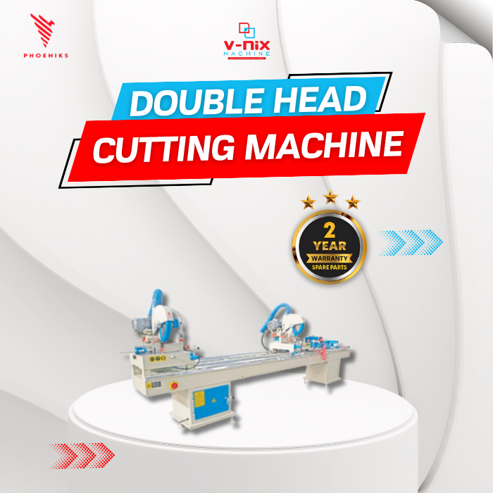 VNIX Double Head Cutting Machine Mesin Potong 2 Kepala UPVC Mesin Potong Ganda Mesin Pemotong Profil