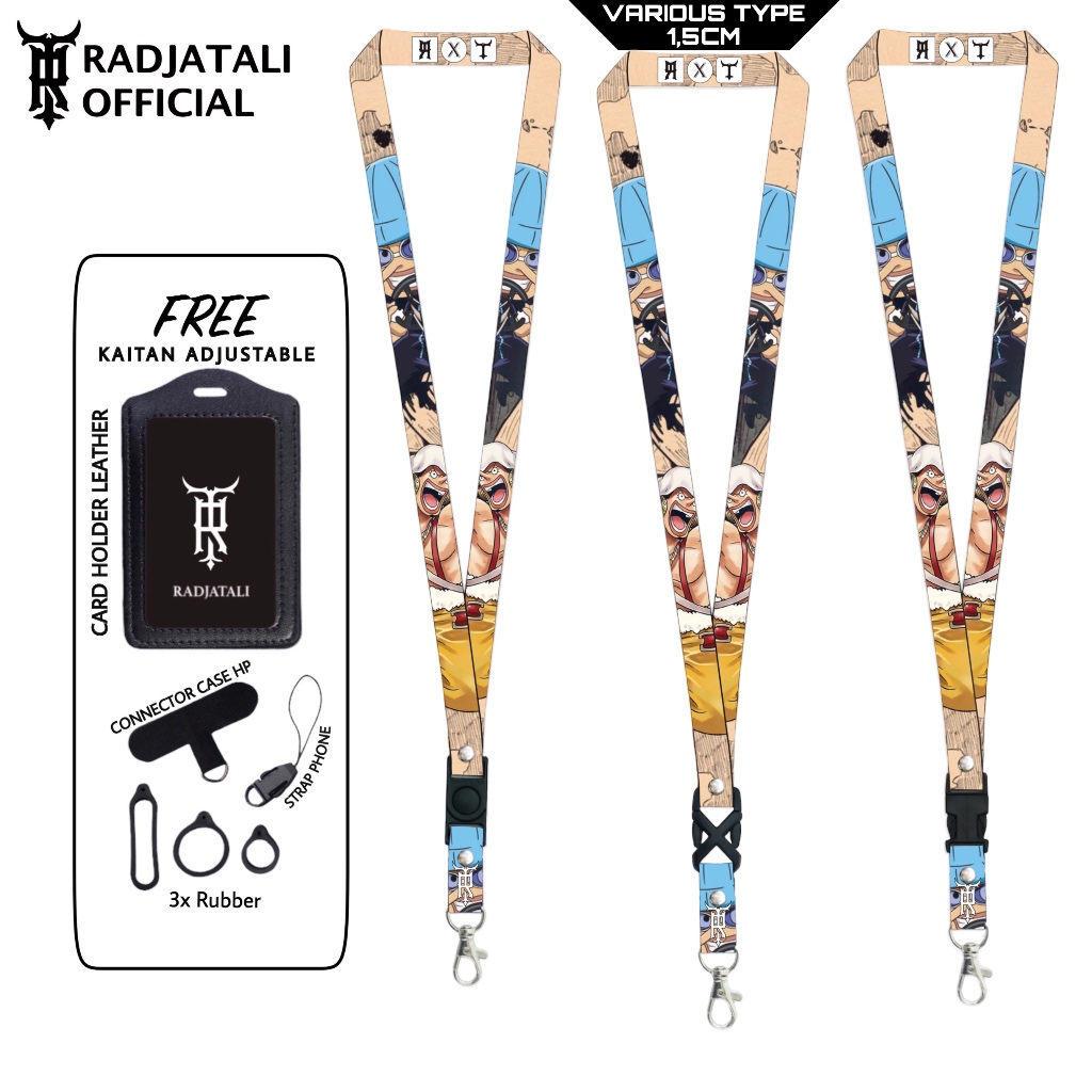 

Lanyard Radjatali 1.5cm One Piece V4 Gantungan Tali Holder ID Card - One Piece Series