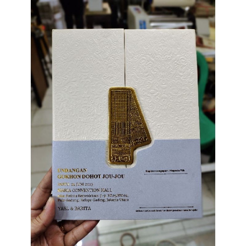 Undangan Batak HardCover {TEBAL} Mewah Emboss
