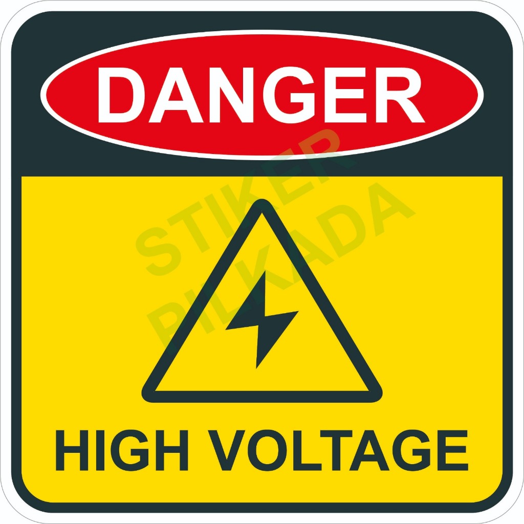 

STIKER VINYL DANGER HIGH VOLTAGE