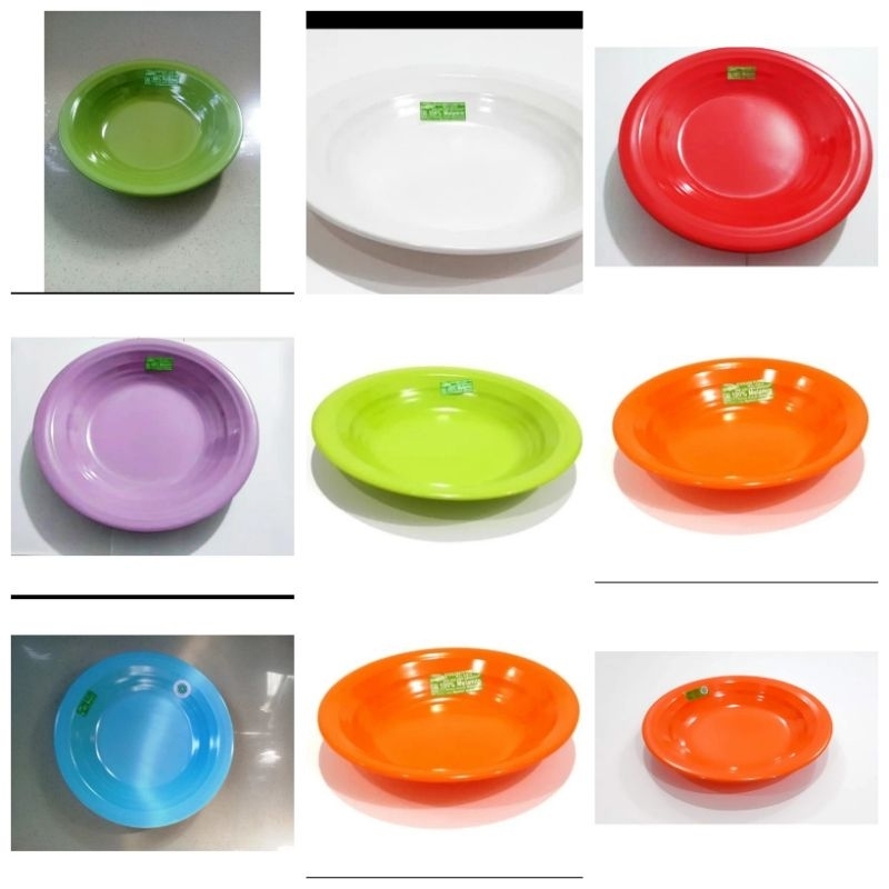 Piring Ulir Datar Melamin P1001 Golden Flying Fish