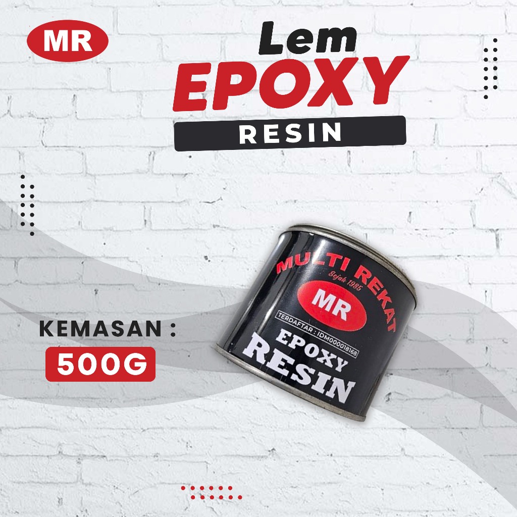 RESIN Lem Epoxy MR Kemasan Kaleng 500gram
