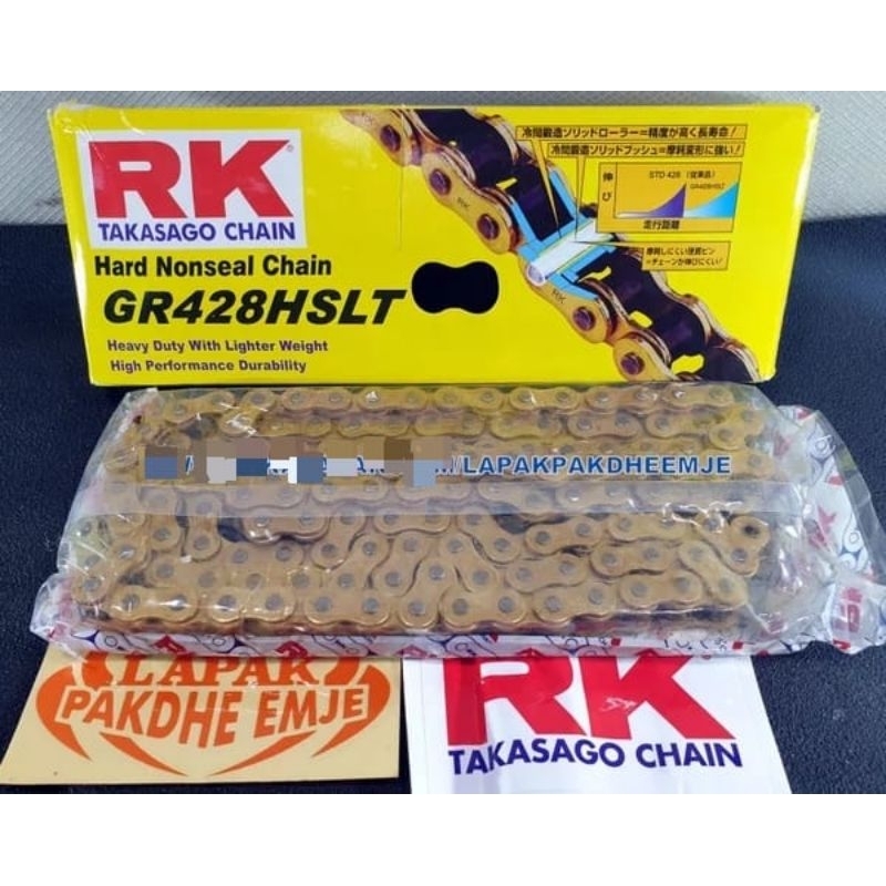 RANTAI 428 130 HSLT RK TAKASAGO ORIGINAL GOLD RANTE 428 HSLT 130L GR428HSLT CHAIN