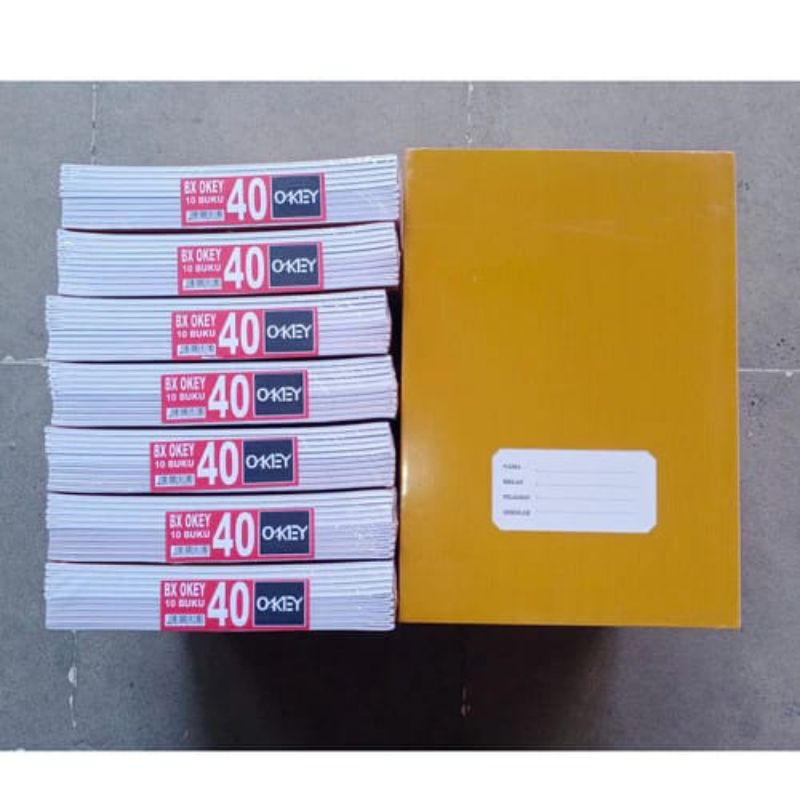 

Okey Buku Tulis Boxy 40 Panjang isi 10 Pcs