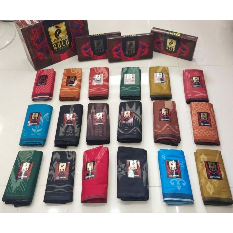 Sarung Mangga Gold Kembang - Sarung Dewasa