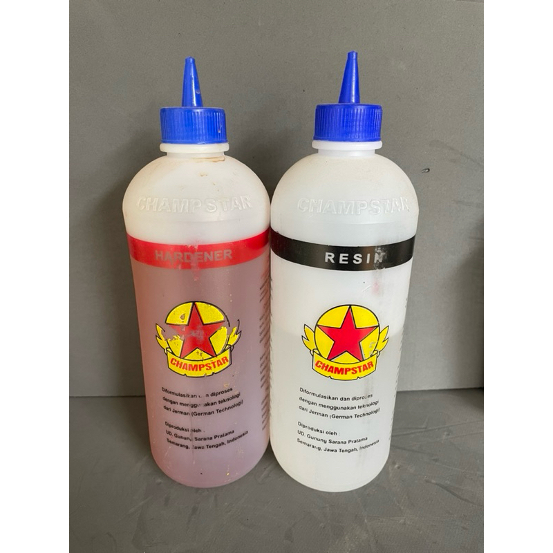 Lem Epoxy Epoksi Dua Komponen Merek Champstar - 1Kg