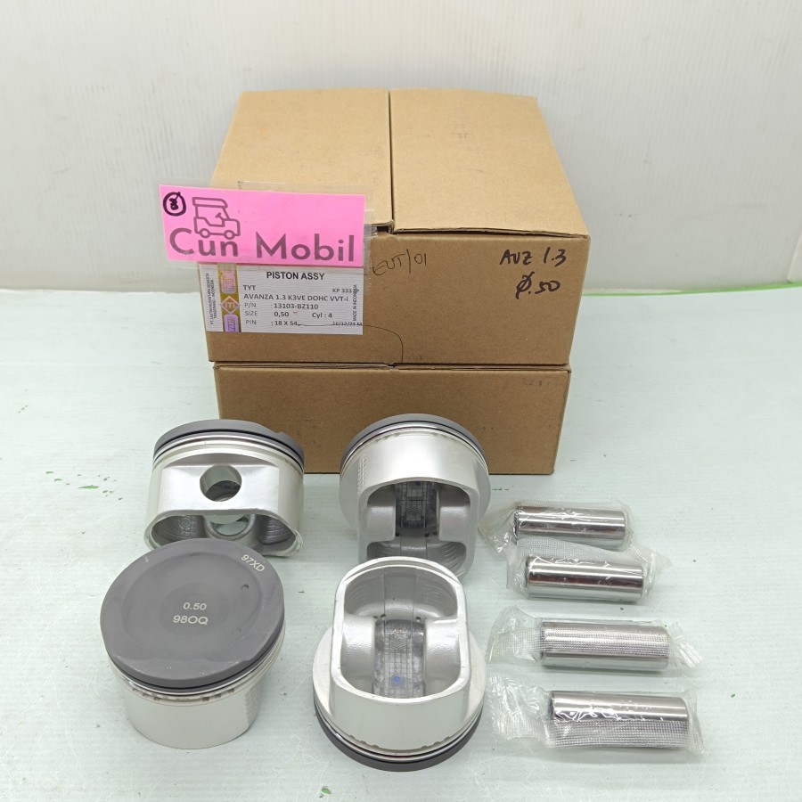 Piston Seher Avanza Xenia 1300cc VVTI K3VE DOHC ukuran pen piston nya 18x54mm harga per set 4pc