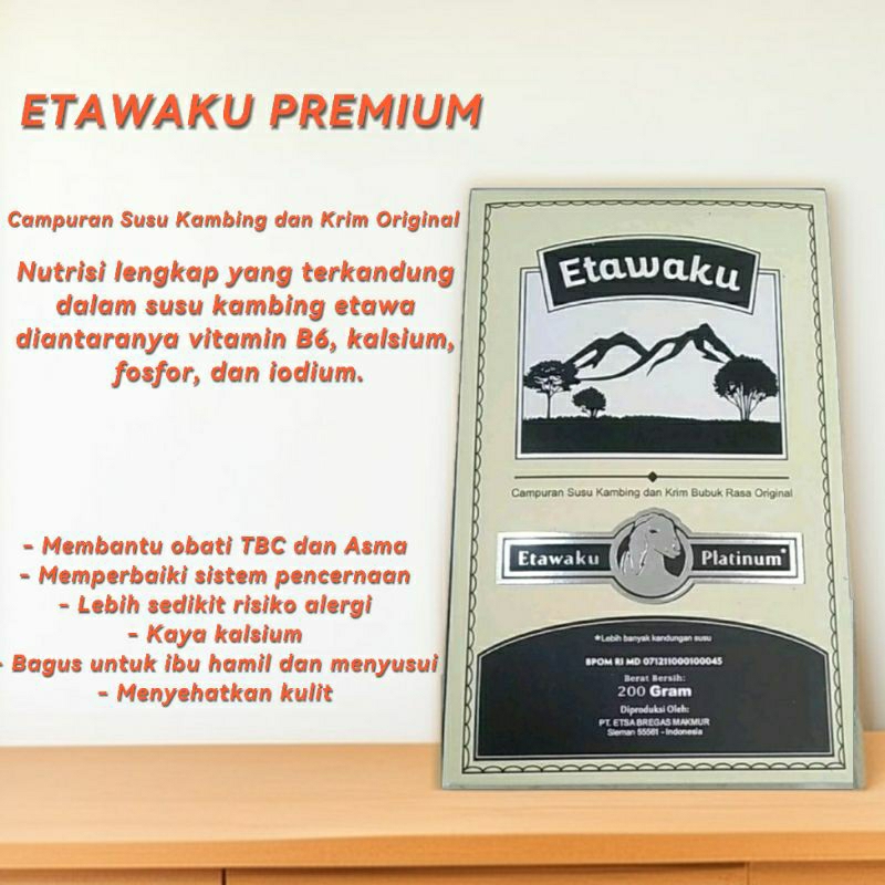 

Etawaku Platinum Susu Kambing Etawa bubuk dan Krimer Nabati Kualitas Premium Halal Original BPOM