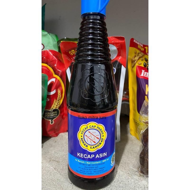 

kecap asin cap panah botol plastik 600ml