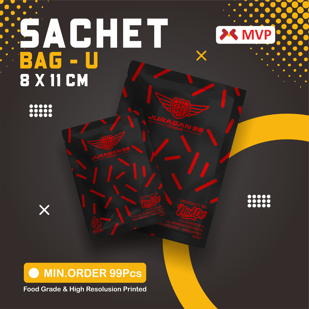 

KEMASAN MAKANAN SACHET BAG-U - 8x11cm