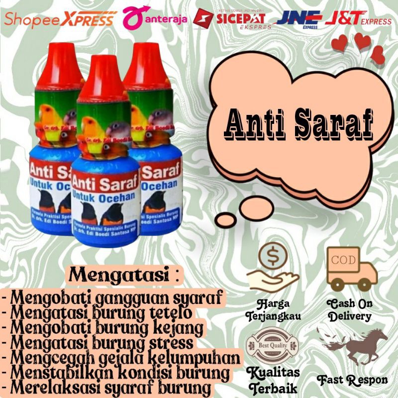 Anti Saraf Obat Burung Dr. Edhi Obat Saraf Burung Obat Burung Stress Dan Lain-lain