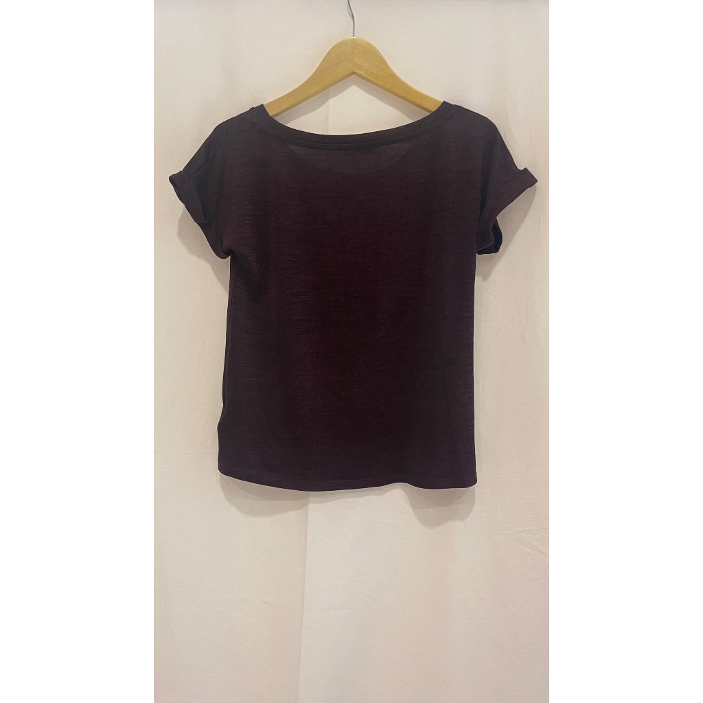 Marks & Spencer Autograph Vintage loose t-shirt ungu ORI santai kasual sporty