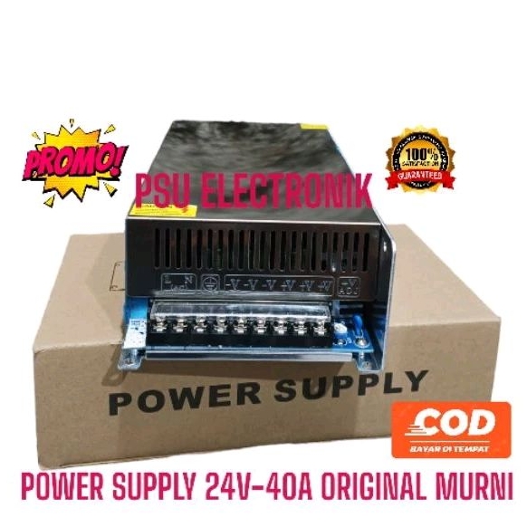 POWER SUPPLY 24V 40A ORIGINAL MURNI TRAFO BAGUS