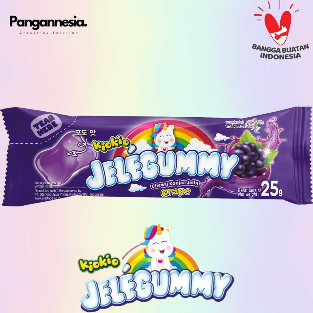 

Kiokio Jelegummy Grape 1 Box (24 pcs)