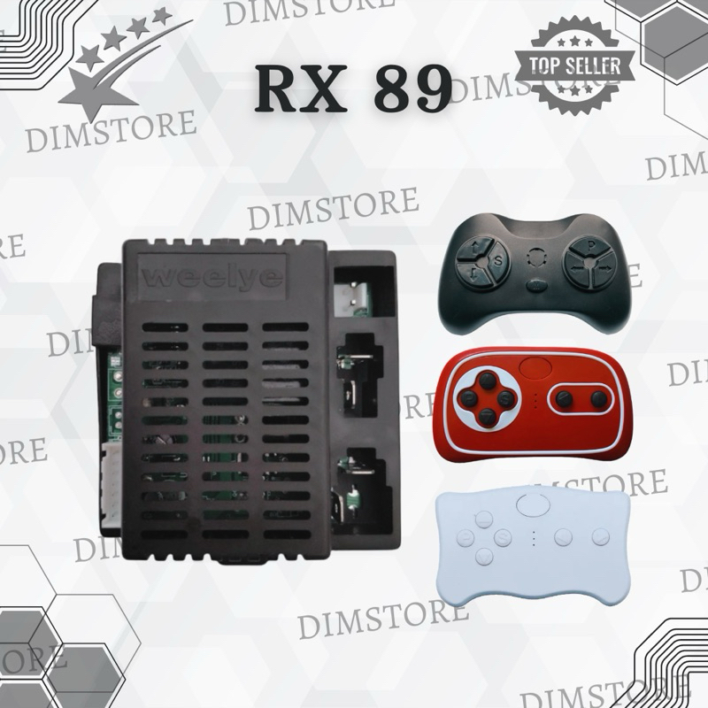 WEELYE RX60 RX 89 IC SIGNAL CONTROLLER PMB 7988 6869 Pengendali Jarak JauhRECEIVER MOBIL AKI 6V MAIN