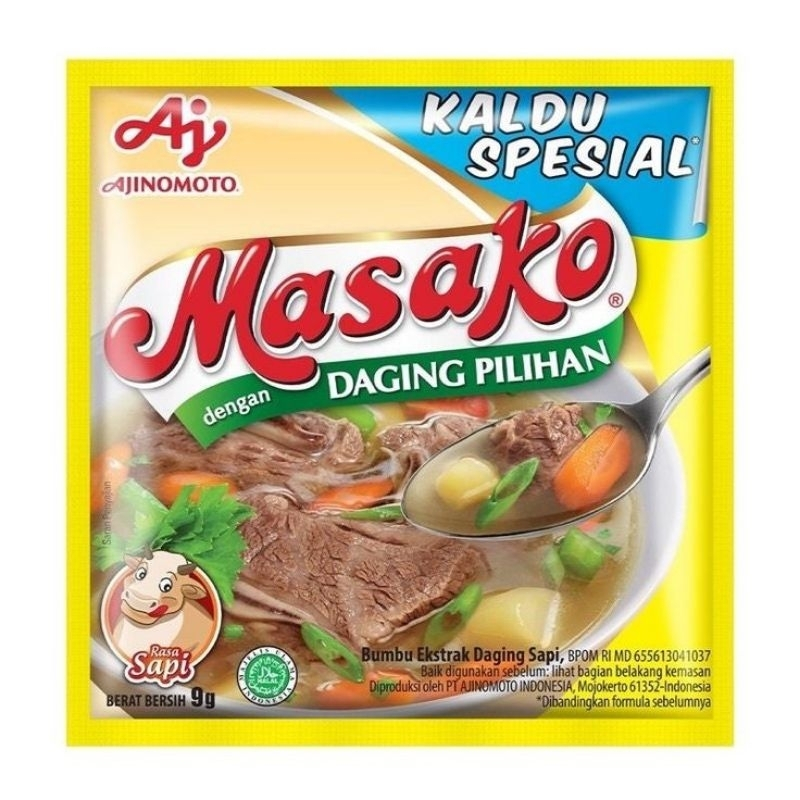 

Masako renceng 12x11gram rasa ayam dan sapi