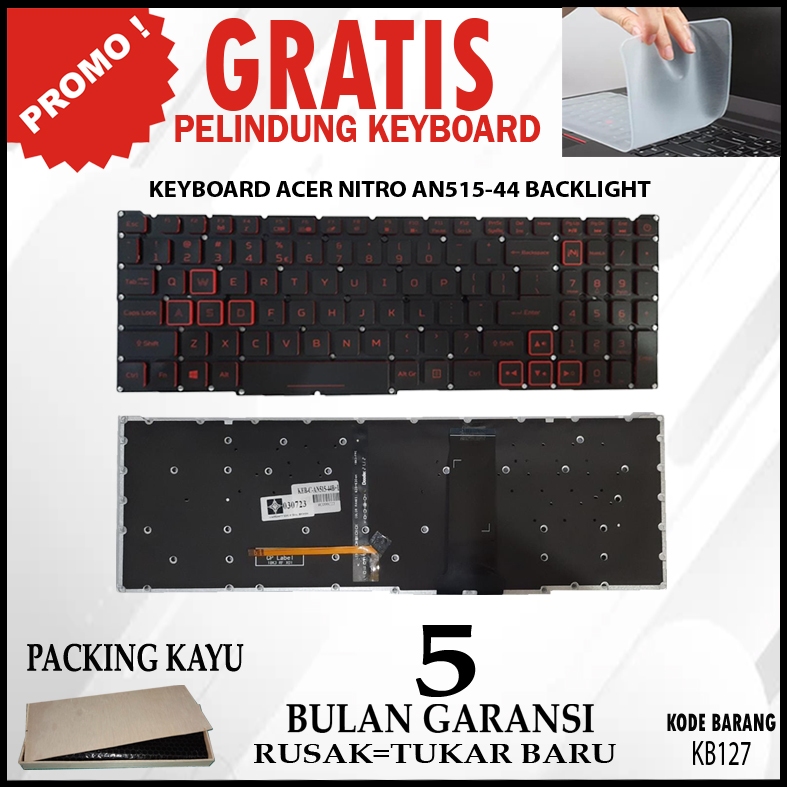 Keyboard ACER NITRO 5 AN515-55 AN515-43 AN515-44 AN515-54 BACKLITE