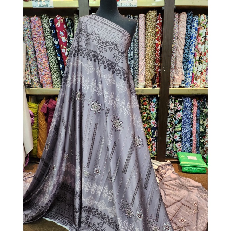 ART X73H ARMANI SILK MOTIF ETNIKBAHAN KAIN ARMANI SILK PRINT ETNIK